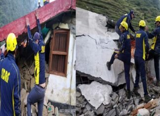 दुखद: चमोली में भूस्खलन से एक ही परिवार के चार लोगों की मौत, एक घायल landslide in chamoli