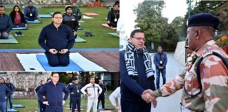 मॉर्निंग वॉक पर निकले सीएम धामी ने लगाई अधिकारियों की योगा क्लास, मसूरी में चिंतन शिविर के अंतिम दिन की शुरुआत योग से