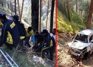 उत्तरकाशी में यमुनोत्री हाईवे पर दर्दनाक हादसा, ऑटो कार खाई में गिरी, 5 लोगों की मौत Car fell into gorge on Yamunotri Highway