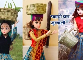बार्बी डॉल की तरह बच्चों की पसंदीदा बनी पहाड़ी डॉल ‘जुन्याली’, पहाड़ी गीतों पर डांस भी करती है दीप नेगी द्वारा बनाई गयी गुड़िया