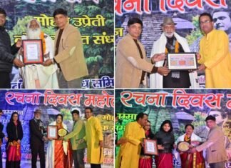 साहित्यकार त्रिभुवन गिरी, रंगकर्मी दीप पाण्डेय व लोक गायिका आशा नेगी सहित 6 कलाकार हुए सम्मानित Writer Tribhuvan Giri