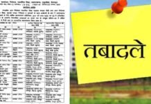 उत्तराखंड शिक्षा विभाग में बंपर ट्रांसफर : यहां देखें पूरी लिस्ट transfer of teachers in uttarakhand