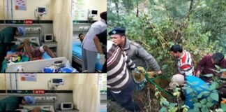 सतपुली-कोटद्वार रोड़ पर कुल्हाड़ बैंड के पास खाई में गिरी कार, दो की मौत, 4 घायल, शादी से लौट रहे थे Car fell into ditch near Satpuli Kulhad band