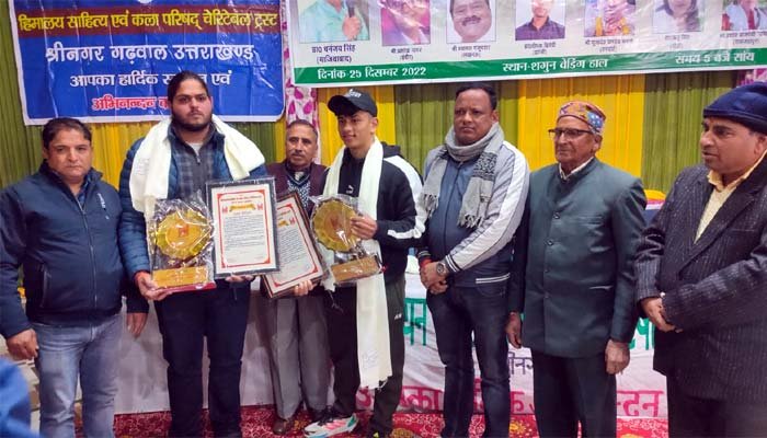 Gold medalist Aryan and Devansh honored in Asian Championship