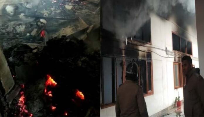 Uttarakhand-Technical-University-fire-broke-out fire-broke-out-in-the-registrar-office-of-Uttarakhand-Technical-University