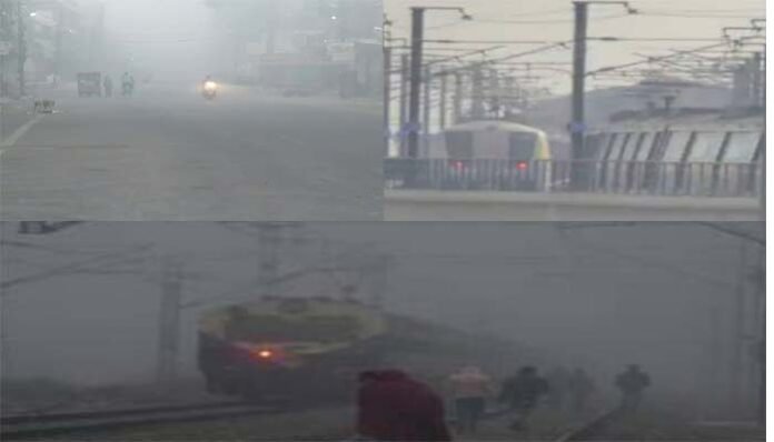 cold wave and fog in delhi NCR