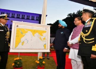 नौसेना दिवस पर राजपुर रोड स्थित राष्ट्रीय जल सर्वेक्षण कार्यालय में आयोजित कार्यक्रम में राज्यपाल गुरमीत सिंह ने बतौर मुख्य अतिथि किया प्रतिभाग