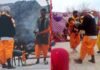 पर्यटन नगरी जोशीमठ मे पाण्डव नृत्य मे हुआ गैंडा वध का आयोजन, बड़ी संख्या मे पहुंचे लोग rhino slaughter