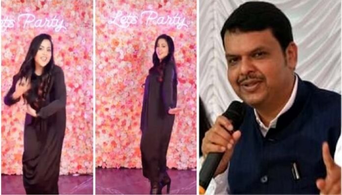 Amruta-Fadnavis-dance-viral Amruta Fadnavis dance viral on social media