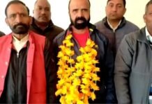 भाजपा के नवनियुक्त मंडल अध्यक्ष अनिल नेगी का कल्जीखाल में कार्यकर्ताओं ने किया ज़ोरदार स्वागत