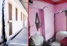 जोशीमठ शहर में मकानों में आ रही दरारों व भू-धसाव ने बढ़ाई चिंता, घरों के नीचे फूटे जलस्रोत, पीएमओ कर रहा मामले की निगरानी Cracks and landslides in houses in Joshimath