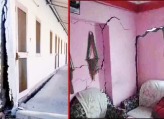 जोशीमठ शहर में मकानों में आ रही दरारों व भू-धसाव ने बढ़ाई चिंता, घरों के नीचे फूटे जलस्रोत, पीएमओ कर रहा मामले की निगरानी Cracks and landslides in houses in Joshimath