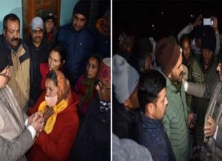 जोशीमठ पहुंचकर मुख्यमंत्री धामी ने भू-धसाव से प्रभावित लोगों से मुलाकात कर सहयोग एवं मदद का दिया आश्वासन Joshimath-affected-families