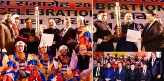 उत्तराखंड की झांकी को देश में प्रथम स्थान के लिए केंद्रीय मंत्री अजय भट्ट ने किया पुरस्कृत, मुख्यमंत्री धामी के निर्देश पर तैयार की गई थी मानसखंड झांकी Manskhand tableau