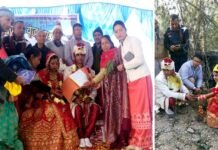 ठाकुर सुंदर सिंह चौहान वृद्ध आश्रम में बंधुवर्ग सेवा समिति के किया एक और कन्या का कन्यादान