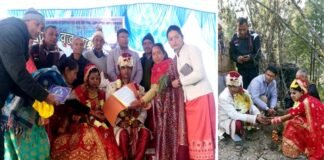 ठाकुर सुंदर सिंह चौहान वृद्ध आश्रम में बंधुवर्ग सेवा समिति के किया एक और कन्या का कन्यादान