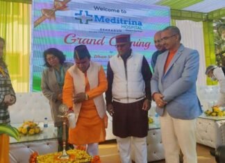 कोरोनेशन अस्पताल में मेडिट्रीना हार्ट सेंटर का विधिवत शुभारम्भ, हृदय रोगियों को मिले बेहतर उपचारः डॉ. धन सिंह रावत Meditrina Heart Center formally inaugurated at Coronation Hospital