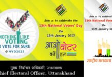 13वां राष्ट्रीय मतदाता दिवस: “वोट जैसा कुछ नहीं, वोट जरूर डालेंगे हम” की थीम पर मनाया जायेगा मतदाता दिवस