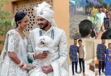केएल राहुल के बाद टीम इंडिया के खिलाड़ी अक्षर पटेल ने भी अपनी दुल्हनिया के साथ लिए सात फेरे akshar-patel-meha-patel