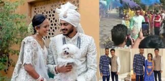 केएल राहुल के बाद टीम इंडिया के खिलाड़ी अक्षर पटेल ने भी अपनी दुल्हनिया के साथ लिए सात फेरे akshar-patel-meha-patel