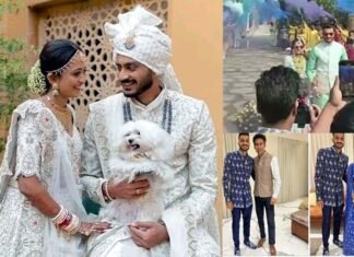 केएल राहुल के बाद टीम इंडिया के खिलाड़ी अक्षर पटेल ने भी अपनी दुल्हनिया के साथ लिए सात फेरे akshar-patel-meha-patel
