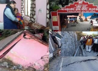 जोशीमठ में दरकते मकानों-दीवारों से लोगों में दहशत, धार्मिक-ऐतिहासिक शहर को बचाने की जद्दोजहद जारी, लोगों से मिलने पहुंचे CM धामी cm-pushkar-singh-dhami-reached-sinking-town-joshimath
