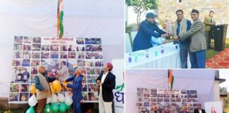 गणतंत्र दिवस पर धाद ने ‘स्मृति वन’ में फहराया तिरंगा, उत्तराखण्ड पावर कॉर्पोरेशन ने सामाजिक योगदान के लिए धाद को किया सम्मानित