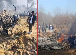 वायुसेना के दो लड़ाकू विमान सुखोई और मिराज आपस में टकराए, एक पायलट की मौत, फाइटर विमान का मलबा भरतपुर में गिरा fighter jets Sukhoi and Miraj collided