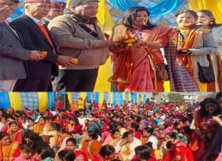 लोनी उत्तराखंड प्रवासी संगठन ने धूमधाम से मनाया तृतीय उत्तरैणी मकरैणी महोत्सव