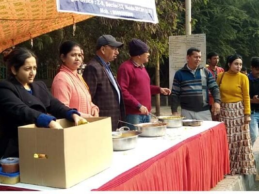 मां तारा फाउंडेशन द्वारा नव वर्ष पर किया गया विशाल भंडारे का आयोजन