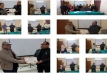 डीएयूओ ऑफिस देहरादून में आयोजित सीएचओ रिफ्रेशर प्रशिक्षण कार्यक्रम में सभी सीएचओ को प्रशस्ति पत्र देकर किया गया सम्मानित CHO Refresher Training Program