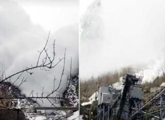 चमोली में लामबगड़ के पास टूटा ग्लेशियर, बहने लगी बर्फीली नदी Glacier broken Lambagad chamoli