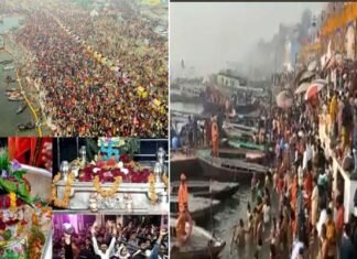 महाशिवरात्रि पर्व पर गंगा घाटों पर लाखों श्रद्धालुओं ने लगाई आस्था की डुबकी, शिवालयों में जलाभिषेक करने के लिए उमड़ी भारी भीड़, 700 साल बाद बना है पंच महायोग