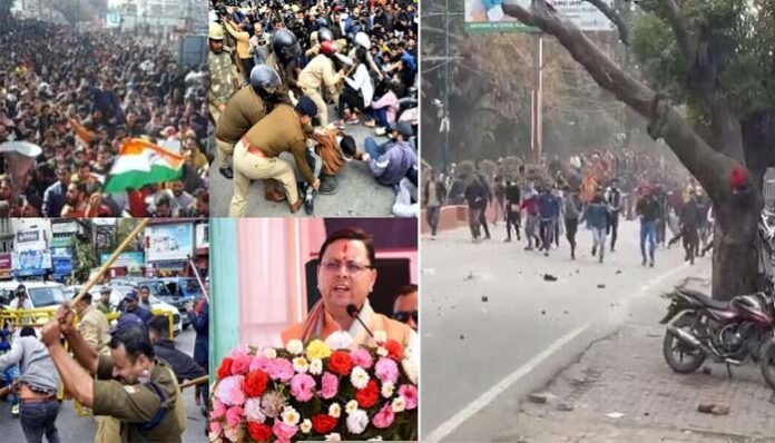 Outrage of unemployed youths seen in Dehradun