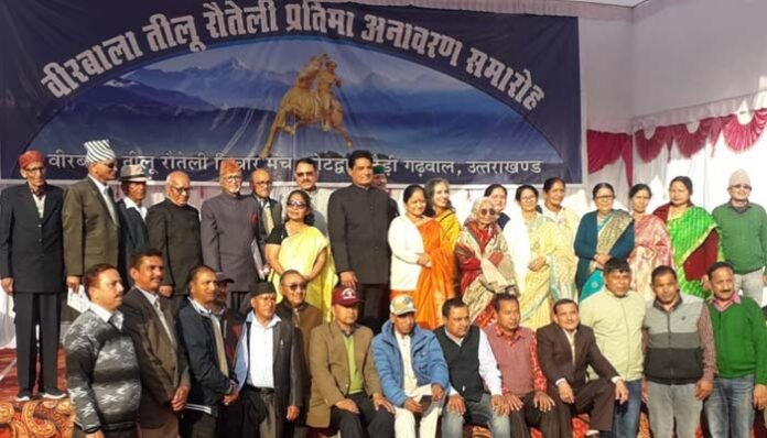 Grand statue of Veer Bala Teelu Rauteli inaugurated in Kotdwar city