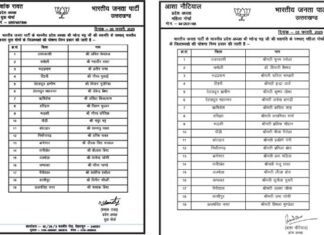 उत्तराखंड भाजपा ने युवा मोर्चा सहित सभी मोर्चों के जिलाध्यक्षों की घोषणा की, आपके जनपद में किन्हें मिली क्या जिम्मेदारी देखें पूरी लिस्ट