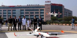 उत्तराखंड : ड्रोन ने 30 मिनट में AIIMS ऋषिकेश से टिहरी ज़िला अस्पताल पहुंचाई दवा, ऐसा करने वाला देश का पहला एम्स बना ऋषिकेश, स्वास्थ्य मंत्री ने शेयर किया वीडियो drone-delivered-medicine-from-aiims-rishikesh-to-tehri-garhwal-hospital