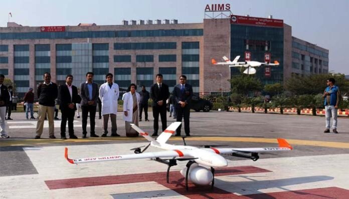 drone-delivered-medicine-from-aiims-rishikesh-to-tehri-garhwal-hospital