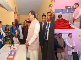 मुख्यमंत्री धामी ने सामुदायिक स्वास्थ्य केंद्र गैरसैंण का किया औचक निरीक्षण, जाना मरीजों का हालचाल CM Dhami surprise inspection in chc Gairsain