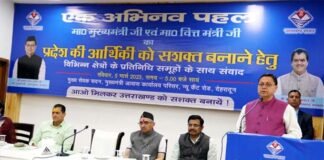प्रदेश की आर्थिकी को सशक्त बनाने के लिये मुख्यमंत्री ने किया विभिन्न क्षेत्रों के प्रतिनिधि समूहों के साथ संवाद