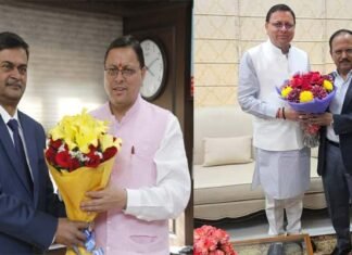 दिल्ली दौरे के दौरान सीएम धामी ने कई मंत्रियों और नेताओं से की मुलाकात CM-dhami-in-delhi