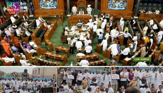 Fierce confrontation between BJP and Congress in Parliament