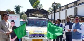 सीएम धामी ने जोशीमठ प्रभावित क्षेत्र के लिए राहत सामग्री के वाहनों का किया फ्लैग ऑफ