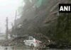 मसूरी में भारी बारिश से होटल का पुश्ता गिरा, मलबे में दबे कई वाहन Savoy Hotel Mussoorie