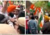 भारत में गुस्सा : लंदन में खालिस्तानी समर्थकों के तिरंगे के अपमान से गुस्साए सिखों ने दिल्ली में ब्रिटेन हाईकमीशन के बाहर किया विरोध-प्रदर्शन Sikhs protest outside UK High Commission in Delhi
