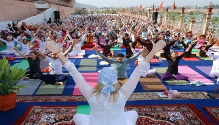 Yoga-Festival-begins-in-Rishikesh Yoga Festival begins in Rishikesh
