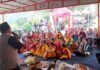 विकास खण्ड द्वारीखाल के ग्राम तोली में राज्य वित्त एवं केन्द्रीय वित्त की धनराशि से निर्मित टिन सेड का ब्लॉक प्रमुख महेन्द्र राणा ने किया उद्घाटन tin shed in village Toli