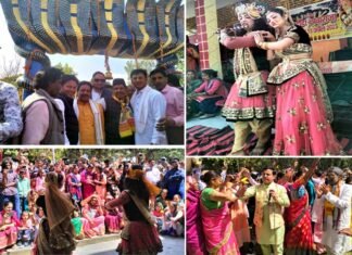 डांडा नागराजा मेले में उमड़ी श्रद्धालुओं की भारी भीड़, मंदिर का नव निर्मित सात मुखी शेषनाग द्वार तथा राधा कृष्ण, शिव पार्वती की झांकियां रही आकर्षण का केंद्र