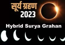 Surya Grahan 2023 : साल का पहला सूर्य ग्रहण शुरू, जानिए किन राशियों पर पड़ेगा क्या असर, ग्रहण काल में क्या करें और क्या न करें? Hybrid Surya Grahan 2023