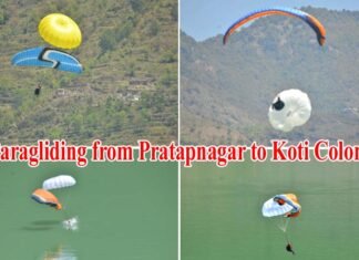 प्रतापनगर से टिहरी बांध की झील से सटे कोटी कालोनी तक पैराग्लाइडिंग पायलटों ने लिया एडवांस प्रशिक्षण outlets of Pahari Products